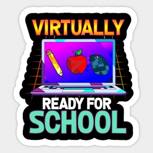 Virtually I Ready Back to School Teacher Sticker